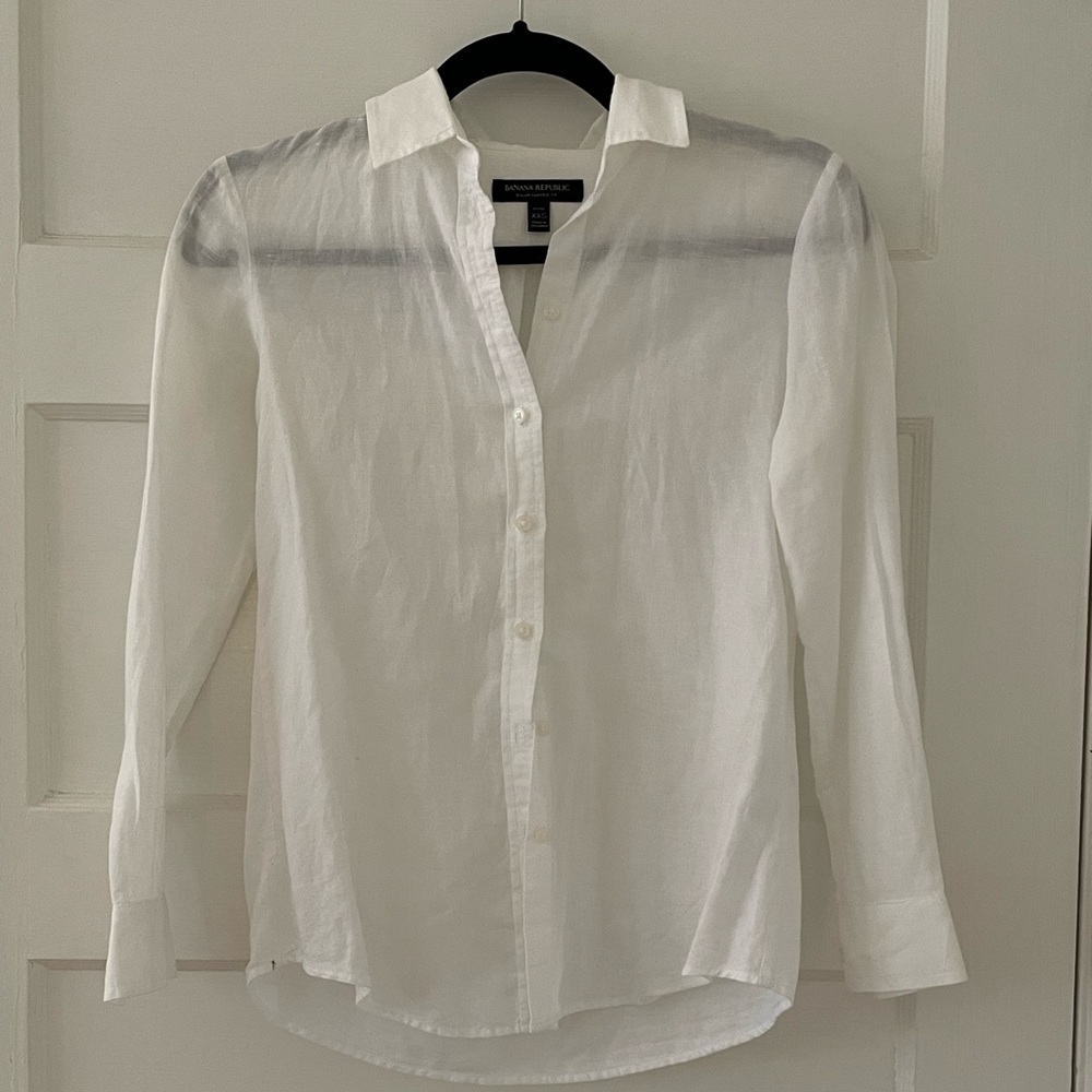 Banana Republic Linen Dillon Classic Fit Shirt